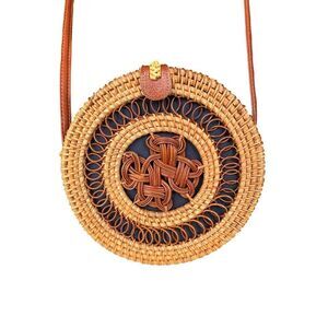 WOVEN CROSSBODY PURSE